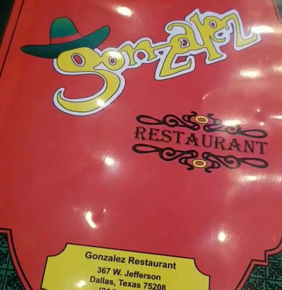 GONZALEZ RESTAURANT exterior at 367 W Jefferson Blvd in Dallas, a classic authentic Mexican dining establishment since 1973